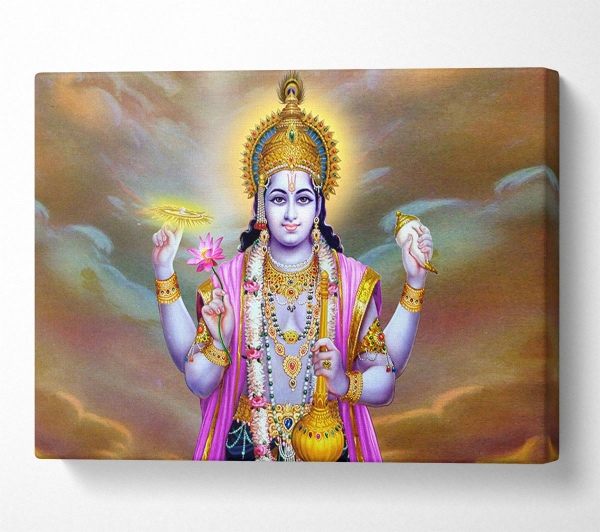 Hindu Vishnu Canvas Wall Art