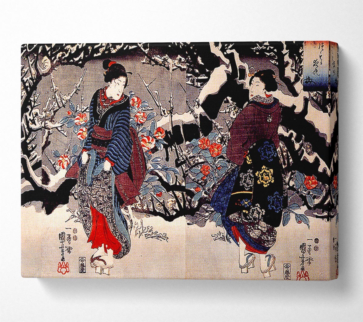 Utagawa Kuniyoshi Japanese Women Canvas Wall Art