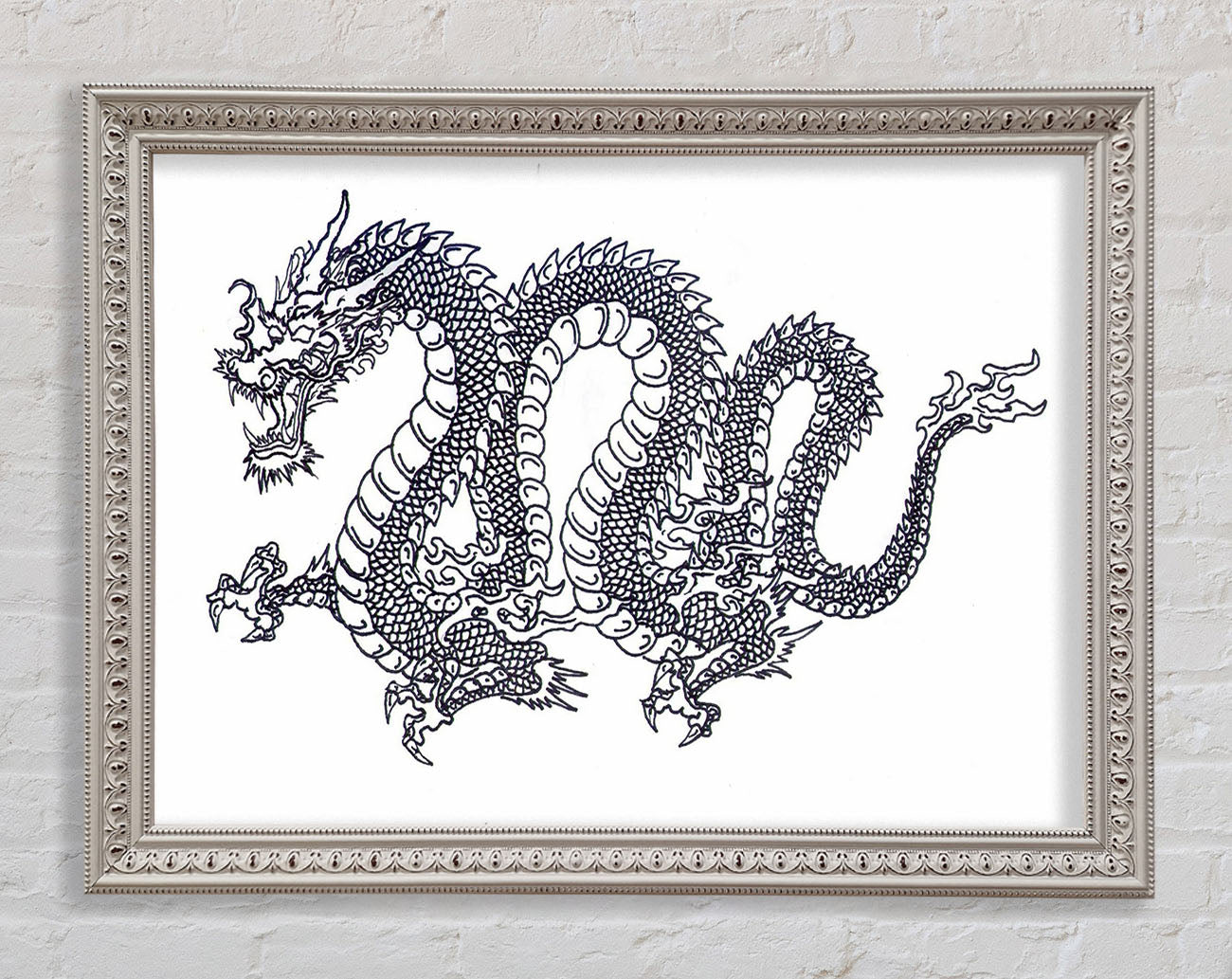 Chinese Dragon Framed Wall Art
