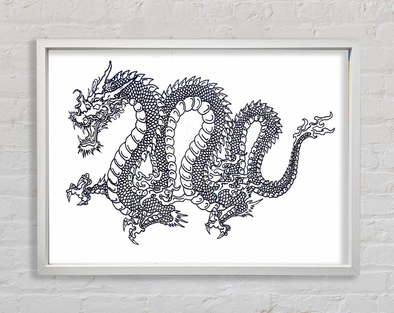 Chinese Dragon Framed Wall Art