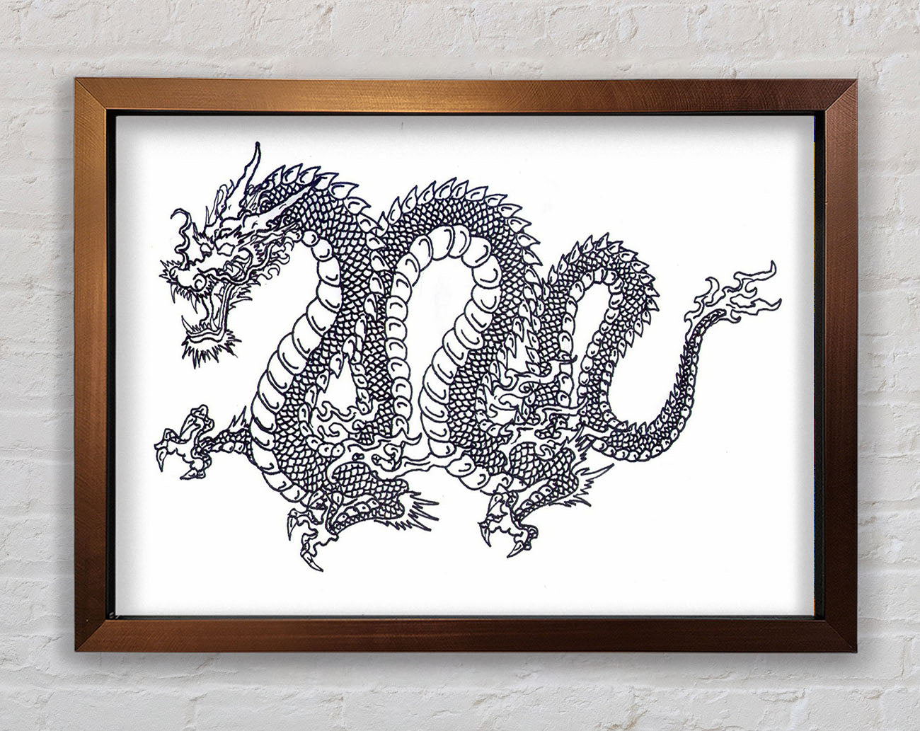 Chinese Dragon Framed Wall Art
