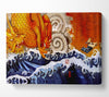 Japanese Samurai Monk Dragon Canvas Wall Art