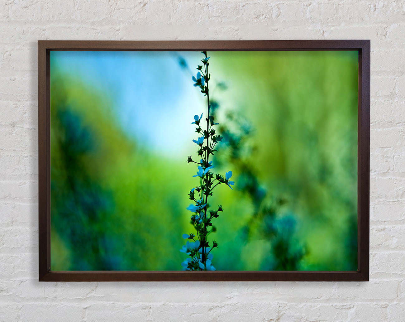 Blossom Blue Flower Framed Wall Art