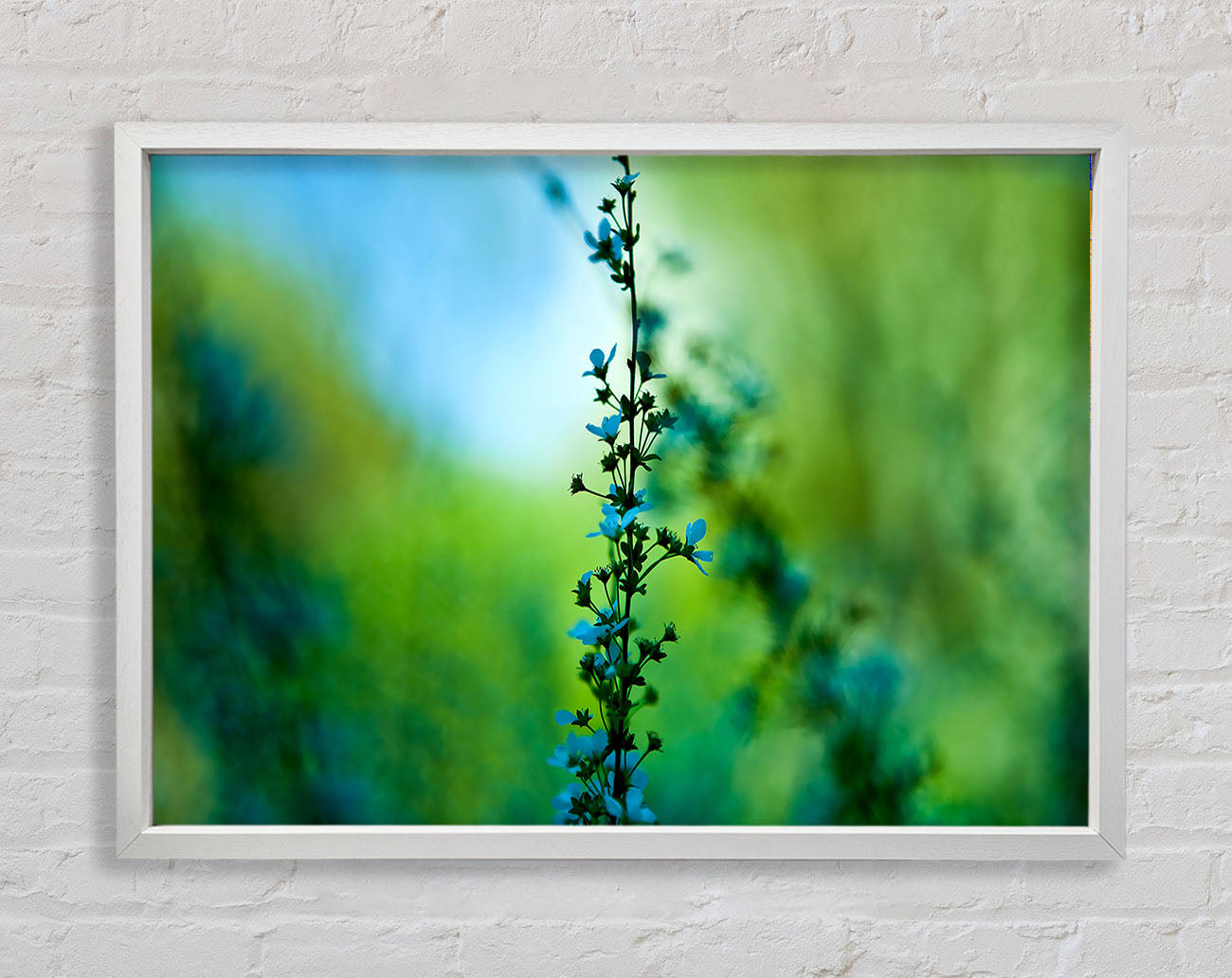 Blossom Blue Flower Framed Wall Art