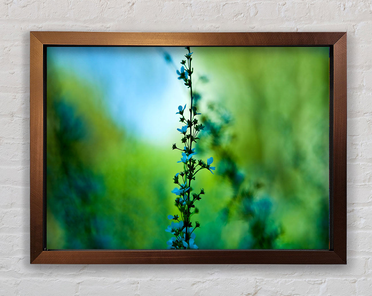 Blossom Blue Flower Framed Wall Art