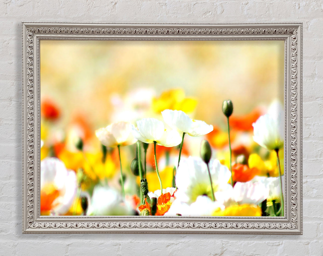 Colourful Summer Flowers Framed Wall Art