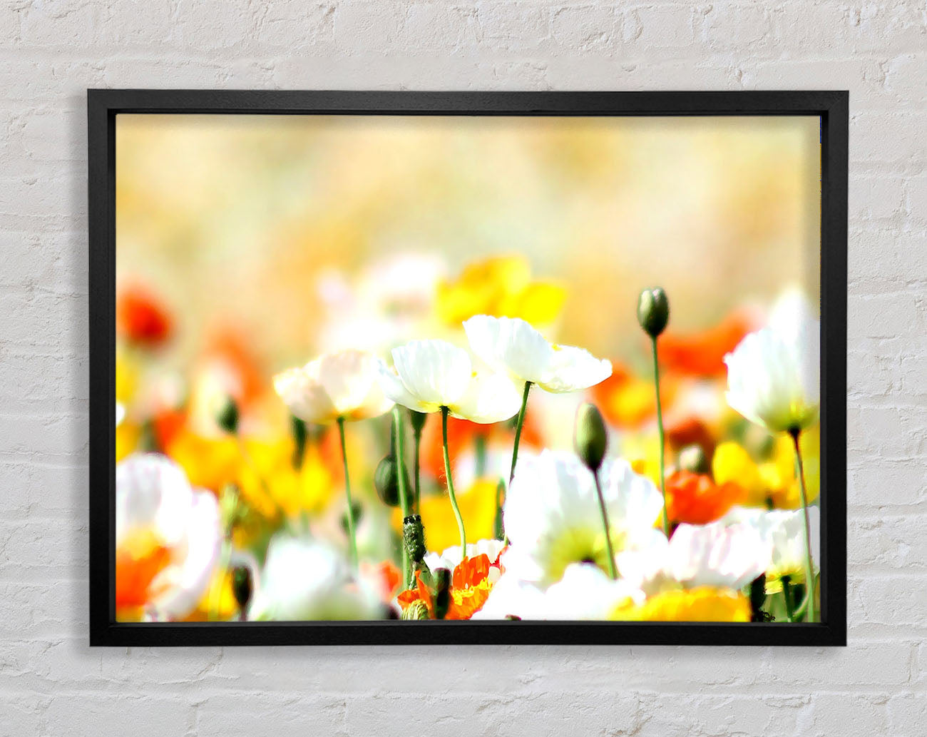 Colourful Summer Flowers Framed Wall Art