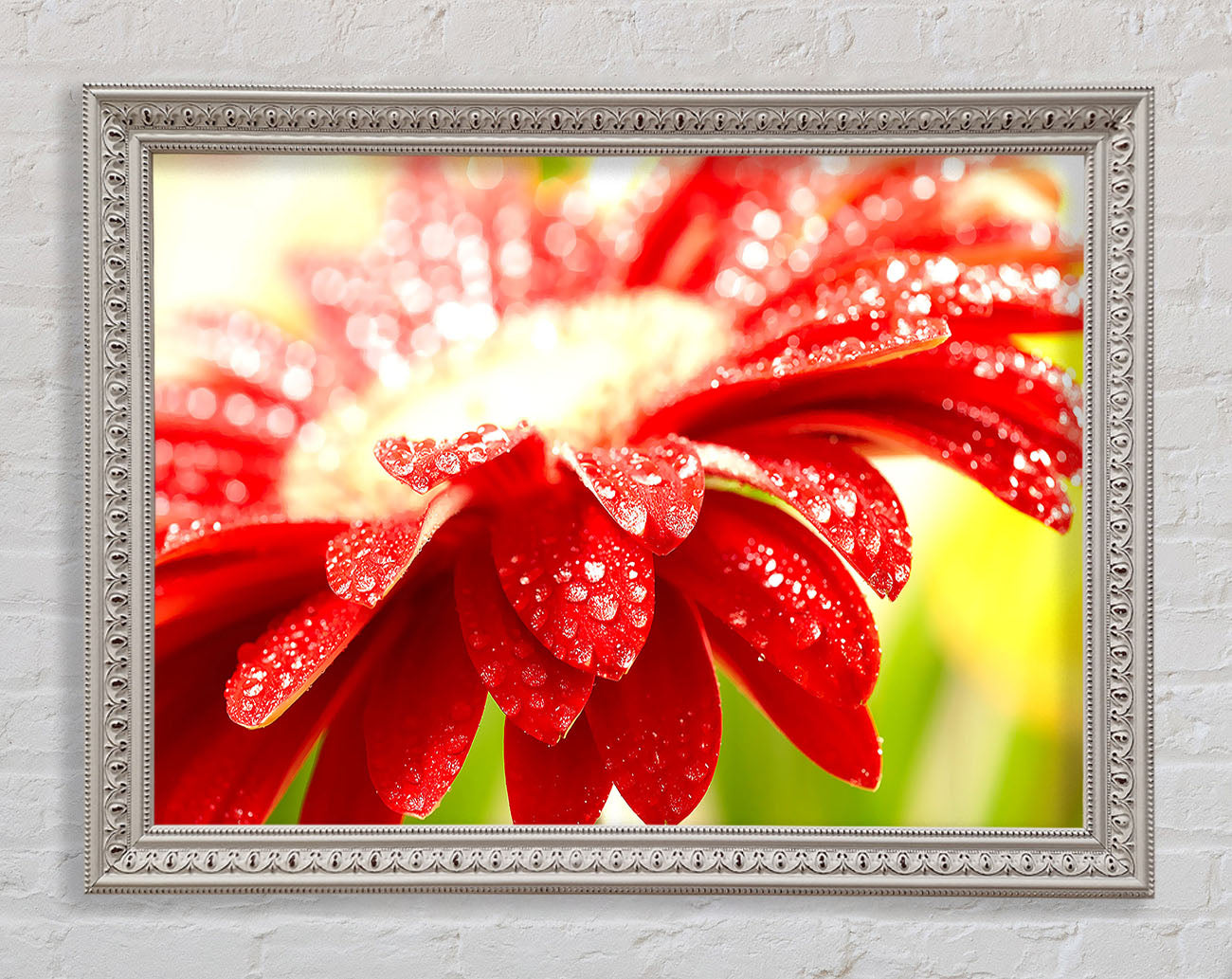 Amazing Red Flower Framed Wall Art