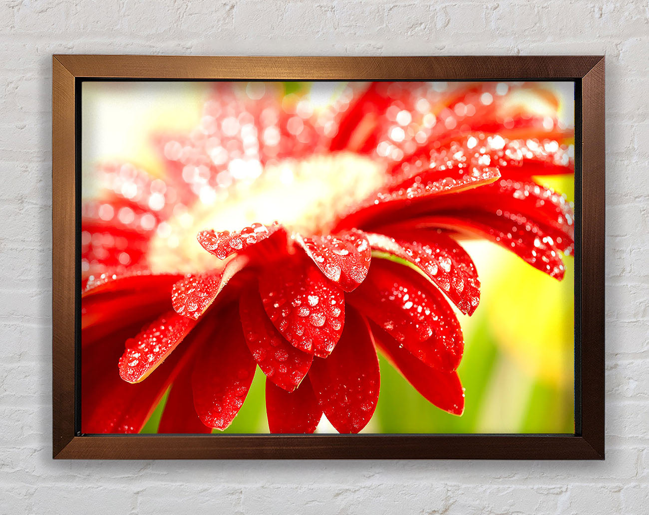Amazing Red Flower Framed Wall Art