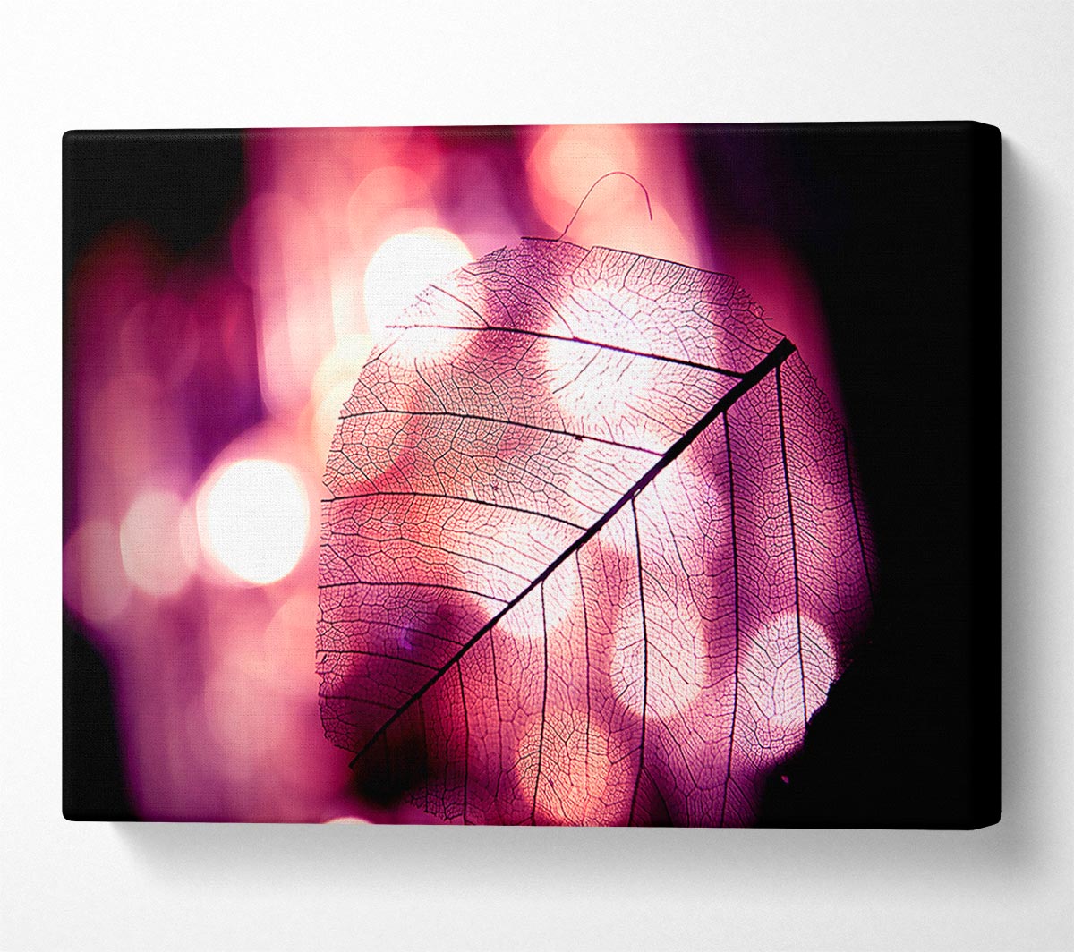 Sparkle Leaf Canvas Wall Art