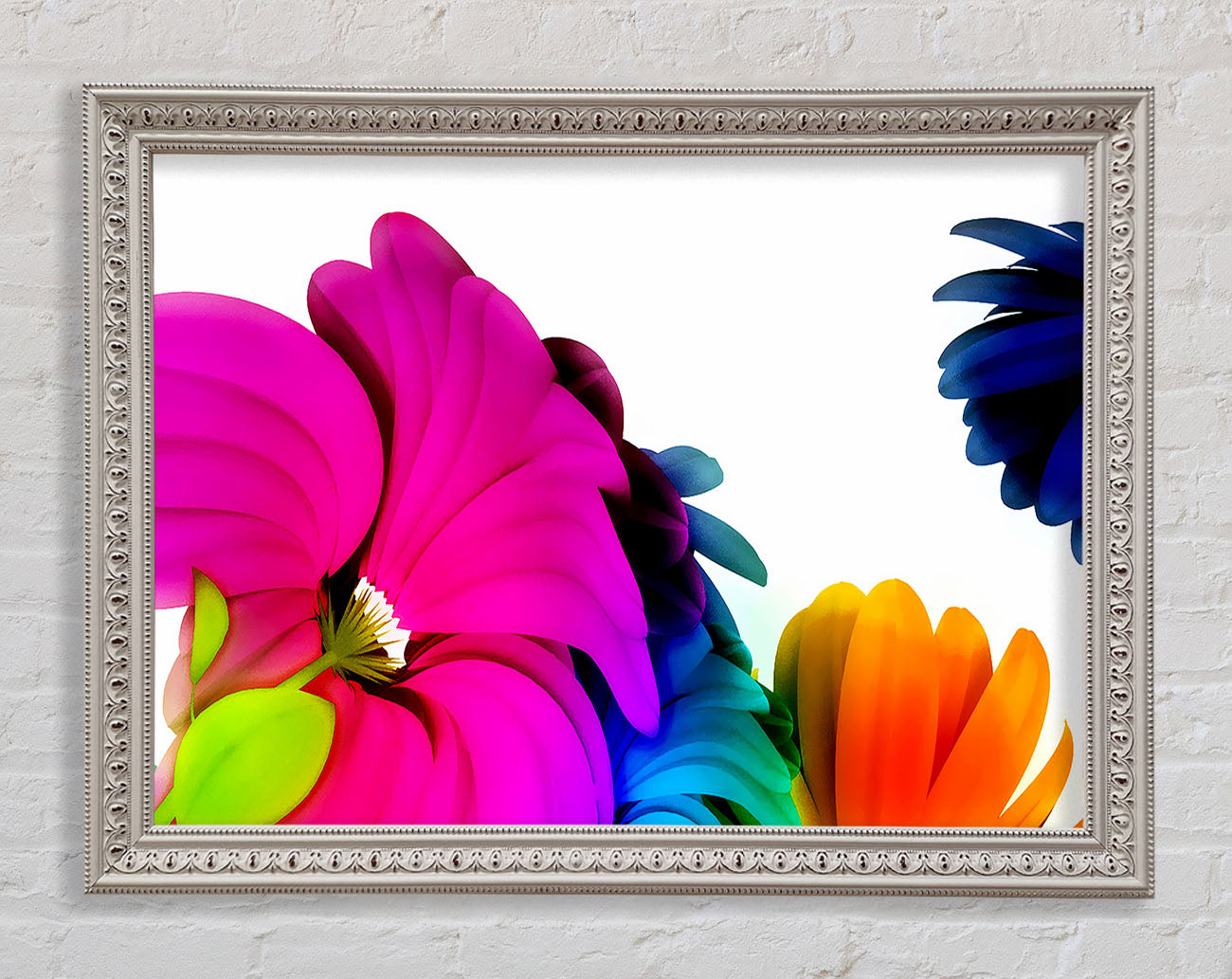Colourful Vibrant Petals Framed Wall Art