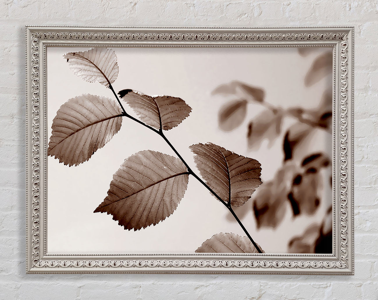 Cocoa Leaves Framed Wall Art