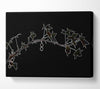 Abstarct Neon Floral 33 Canvas Wall Art