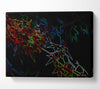 Abstarct Neon Floral 08 Canvas Wall Art