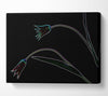 Abstarct Neon Floral 27 Canvas Wall Art