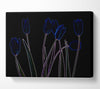 Abstarct Neon Floral 23 Canvas Wall Art