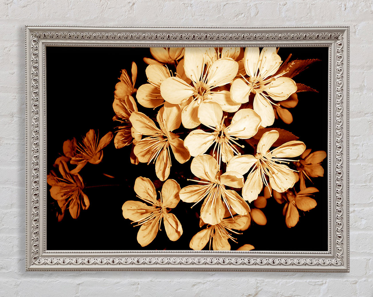 Cocoa Flowers Framed Wall Art