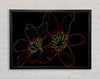 Abstract Neon Floral 38 Framed Wall Art