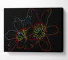 Abstarct Neon Floral 38 Canvas Wall Art