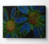 Abstarct Neon Floral 18 Canvas Wall Art