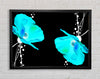 Blue Poppy Abstract Framed Wall Art