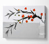Vase Of Orange Buds B n W Canvas Wall Art