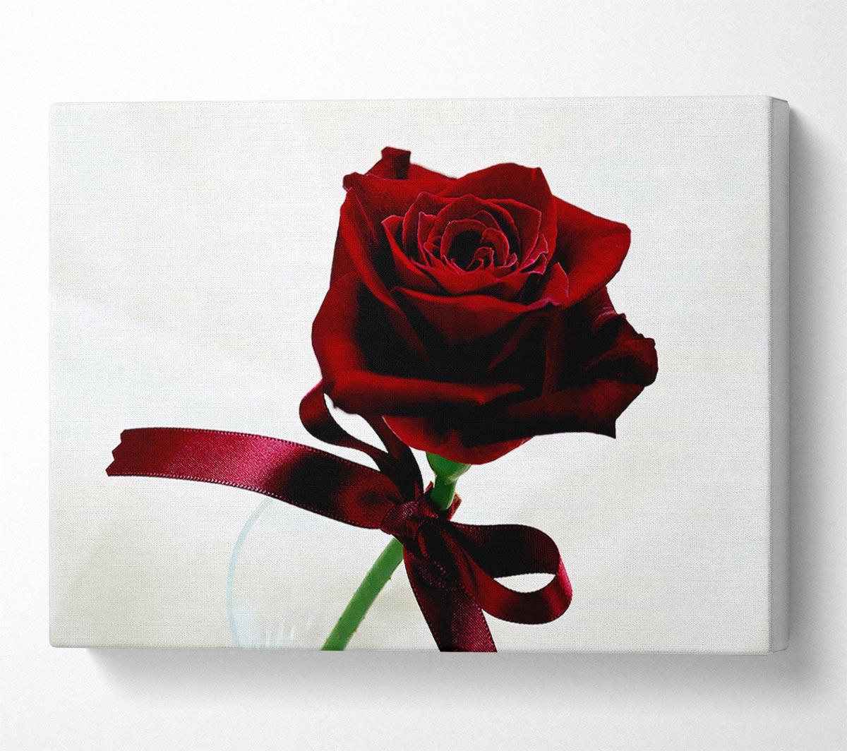 Deep Red Rose Canvas Wall Art