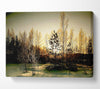 Trees Shadow Winter Canvas Wall Art