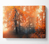 Autumn Orange Mist Canvas Wall Art