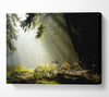 Sun Beam Through The Pass Canvas Wall Art