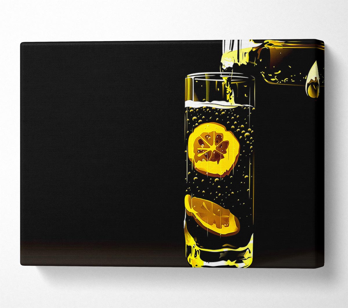 Water With Lemon Canvas Wall Art