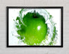 Apple Water Splash Framed Wall Art