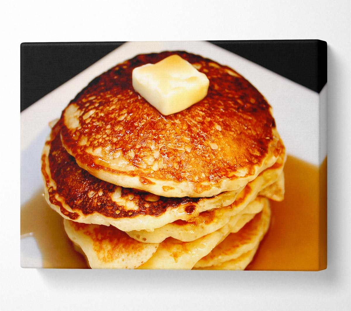 Syrup Pancakes Canvas Wall Art