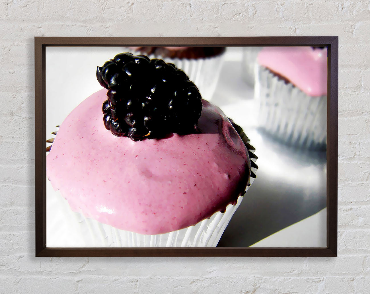 Blackberry Cupcake Framed Wall Art