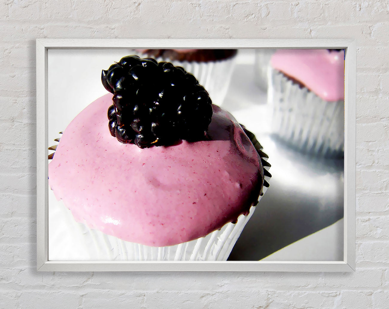 Blackberry Cupcake Framed Wall Art