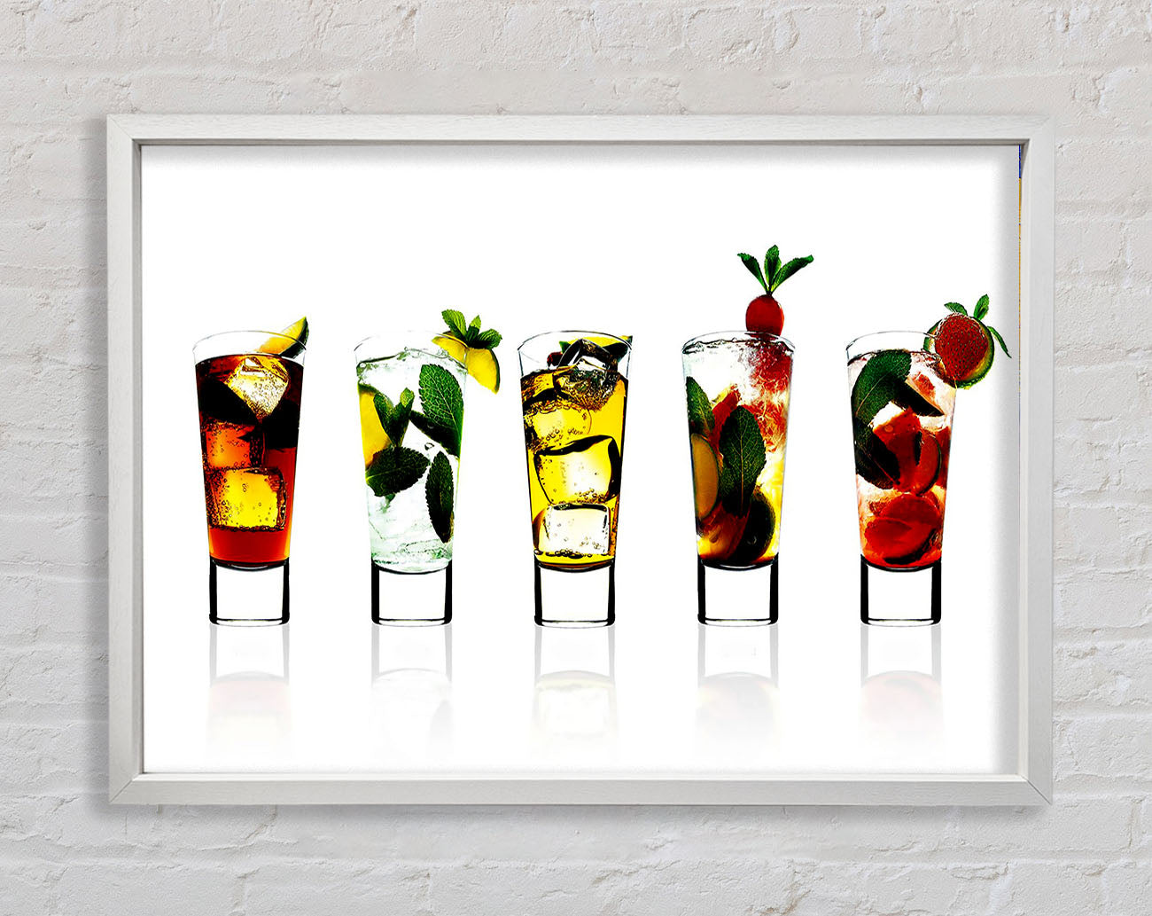 Cocktail Party With Ice Framed Wall Art