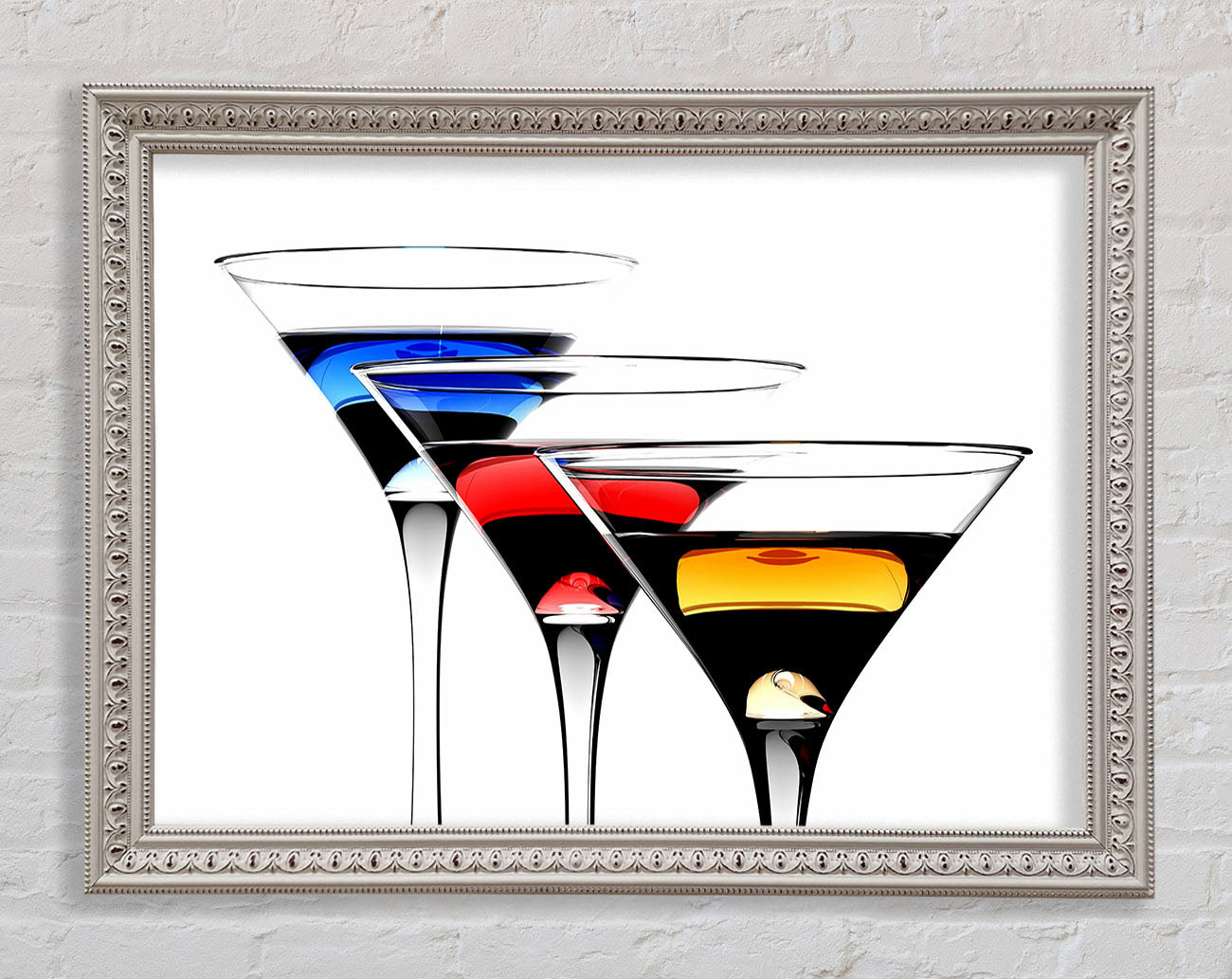 Cocktail Trio Framed Wall Art