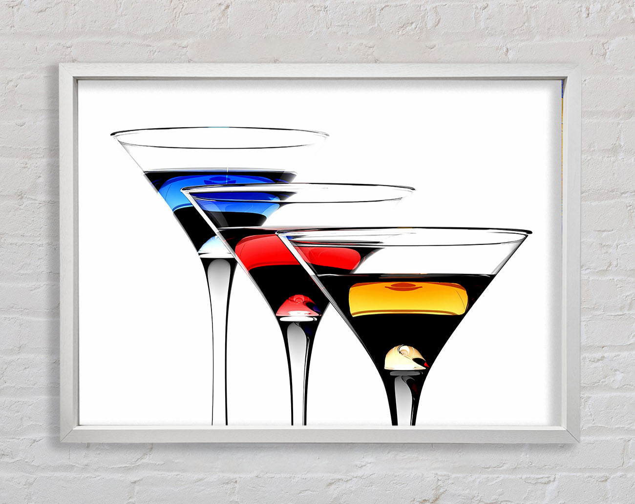 Cocktail Trio Framed Wall Art