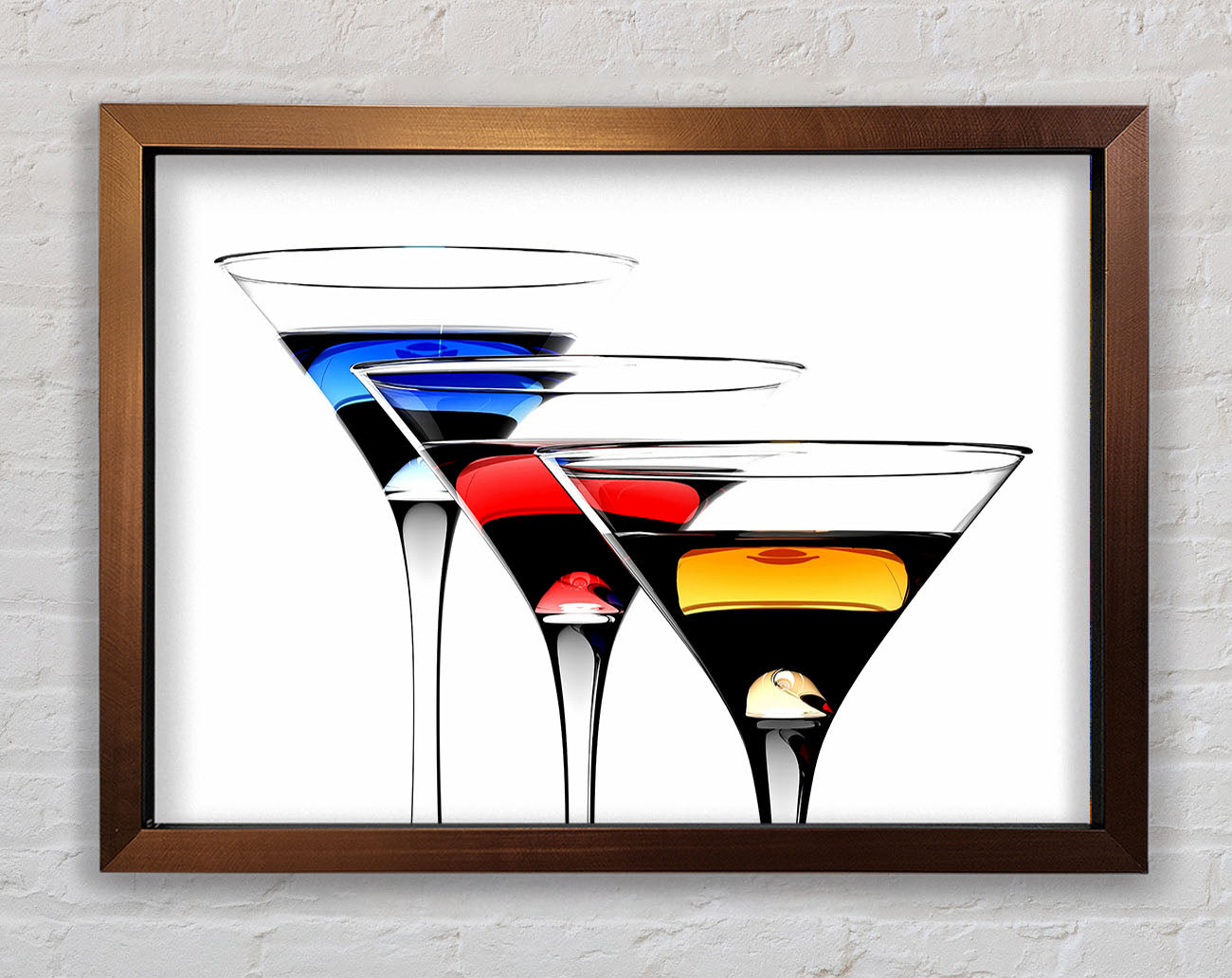 Cocktail Trio Framed Wall Art