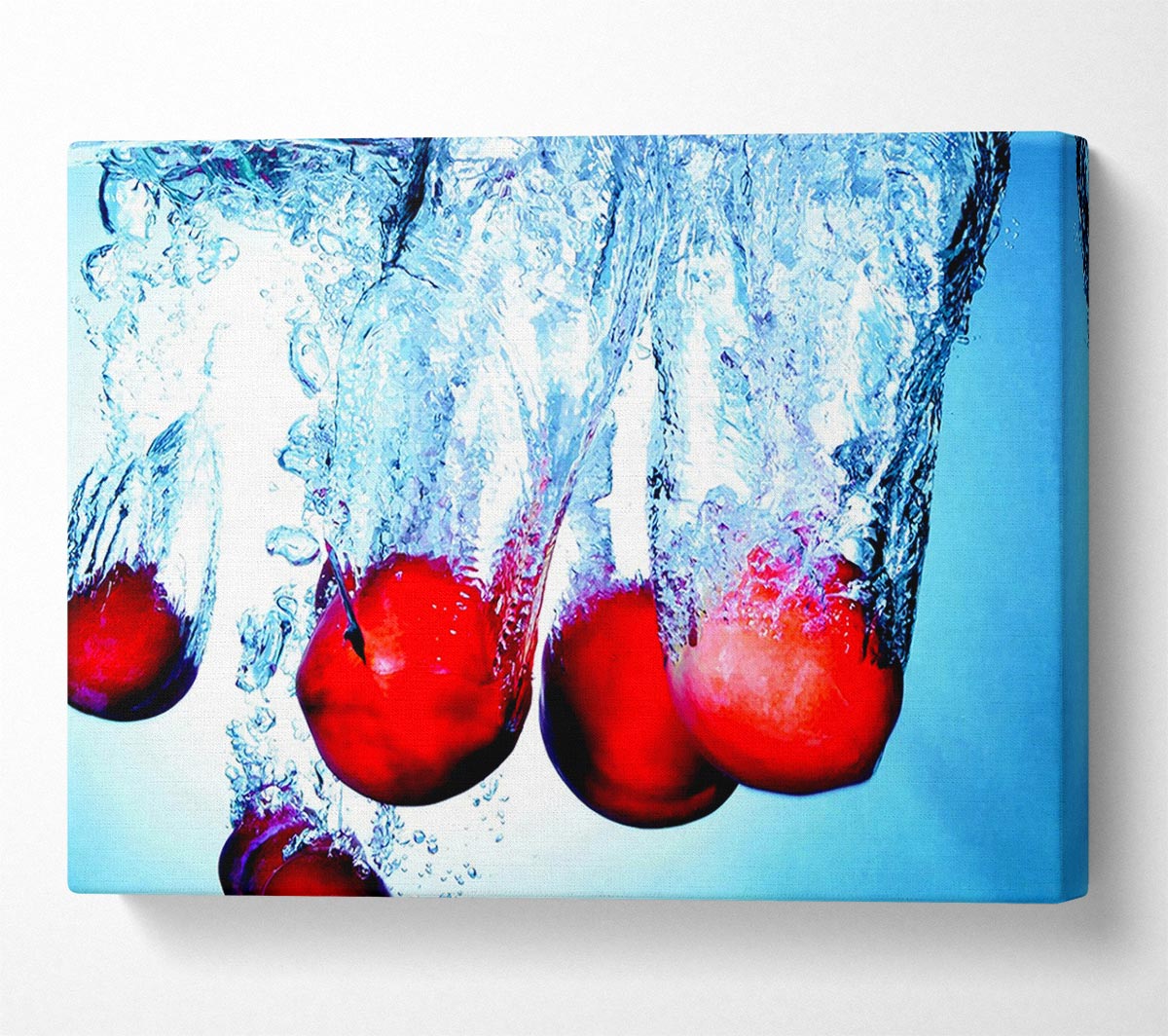 Red Fruit Splash Canvas Wall Art