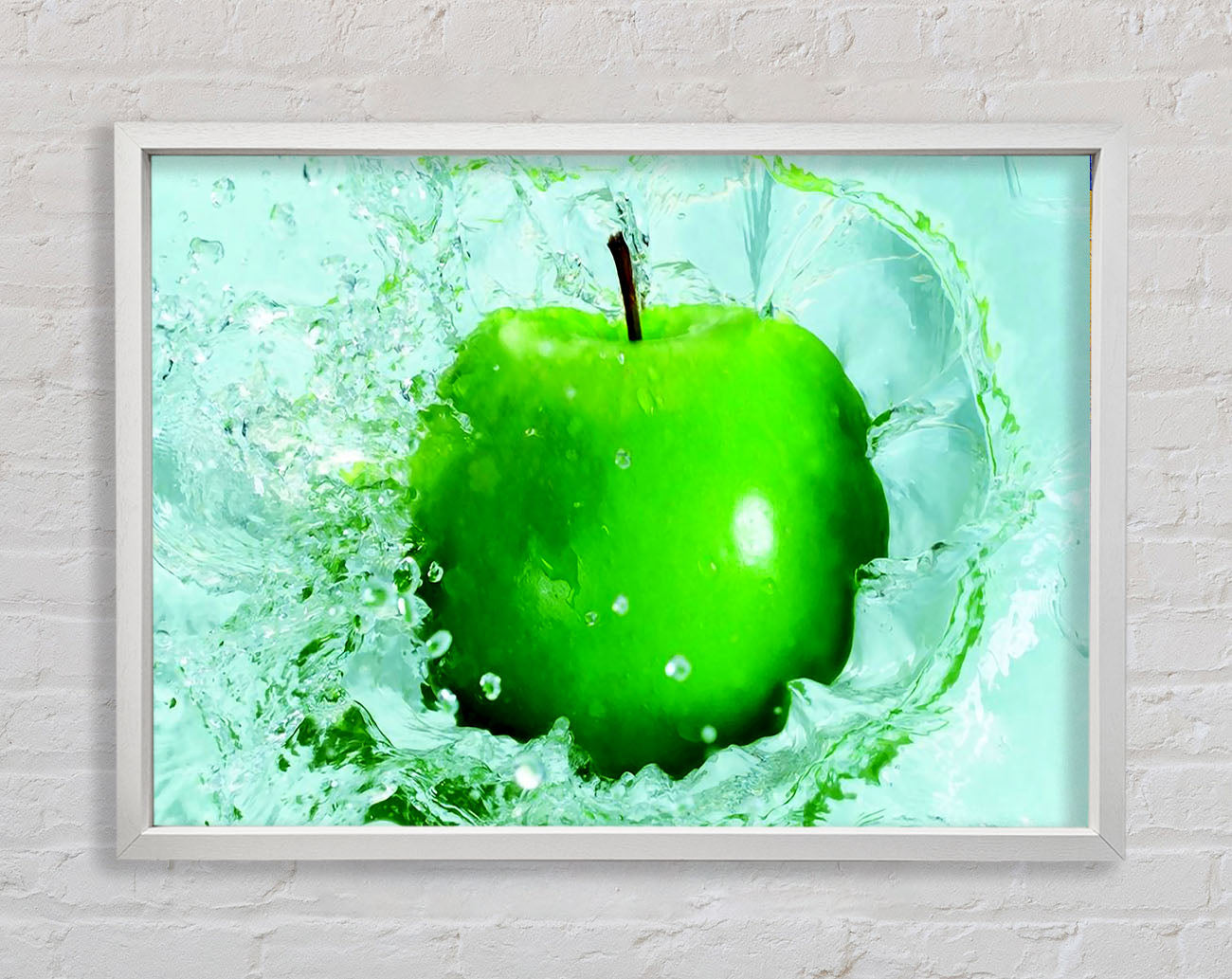 Apple Splash Framed Wall Art