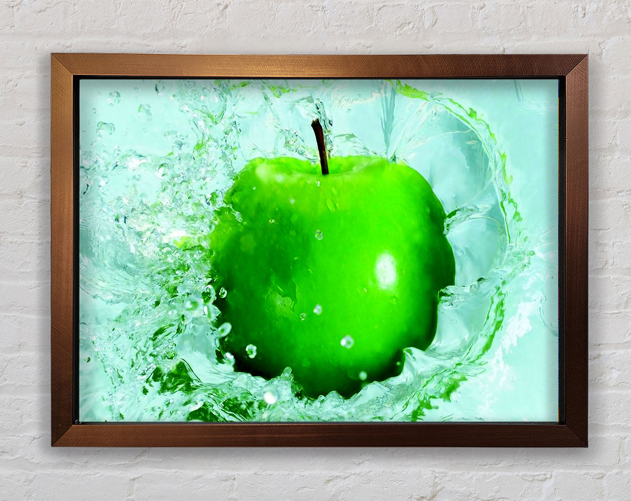 Apple Splash Framed Wall Art