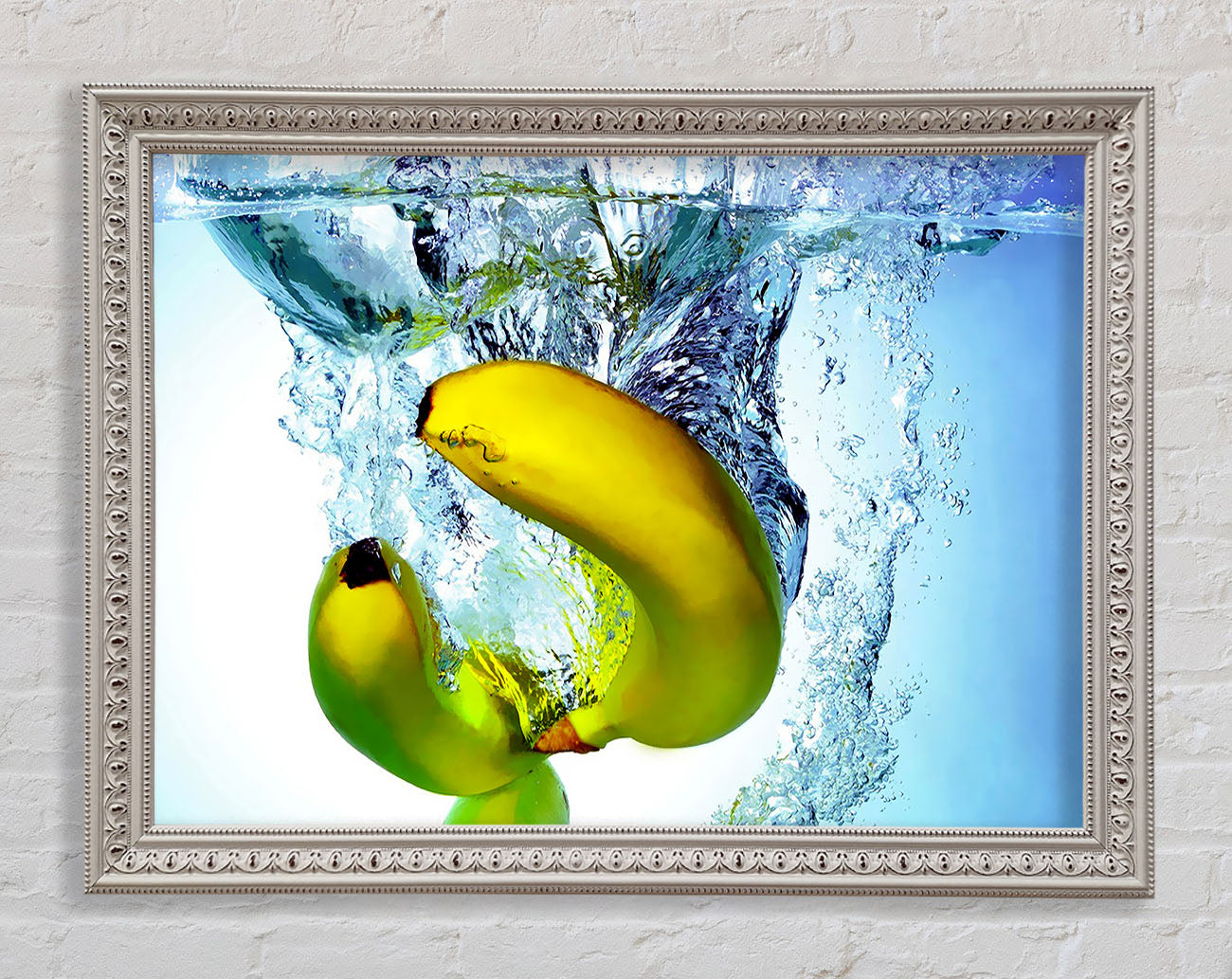 Banana Splash Framed Wall Art