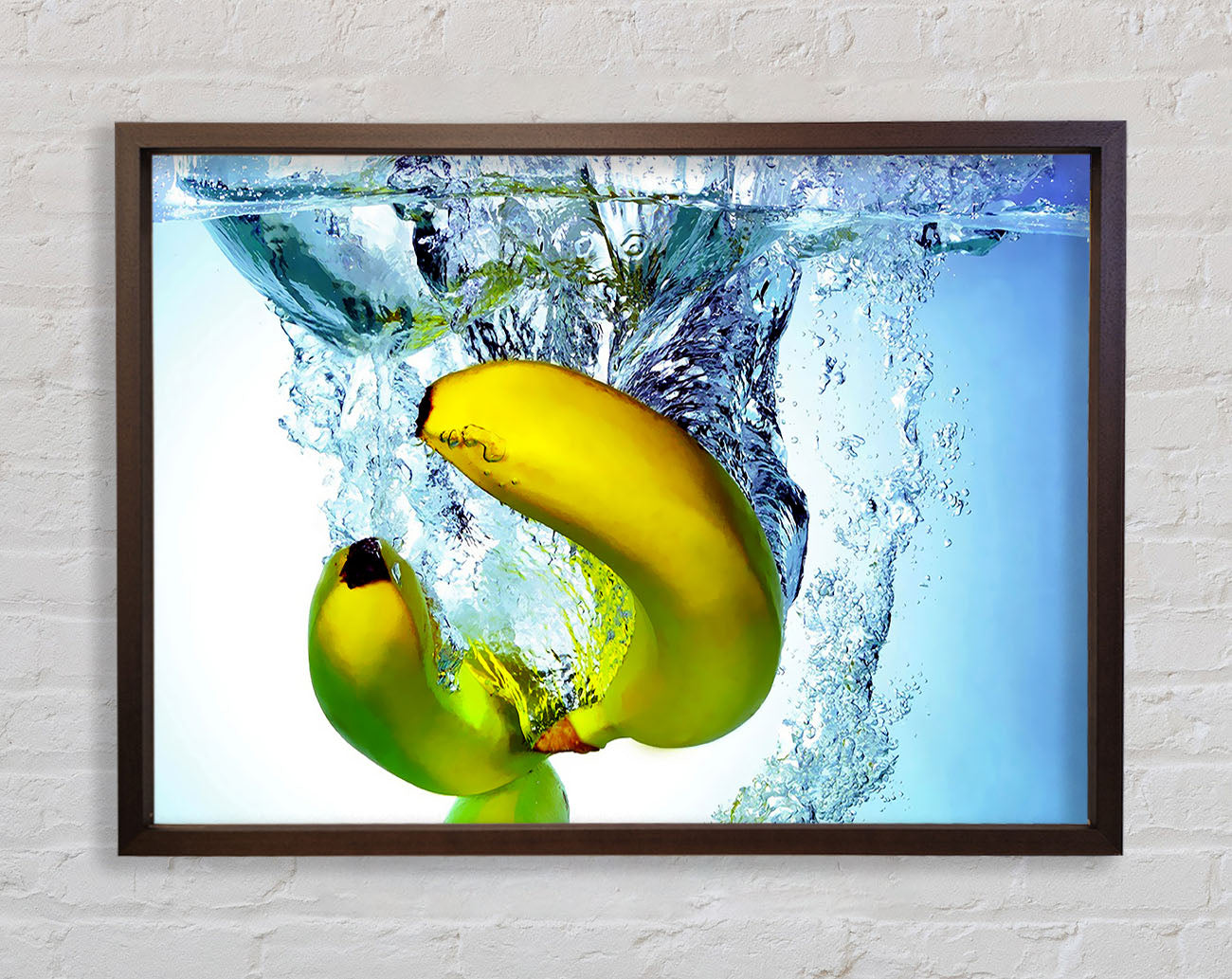Banana Splash Framed Wall Art