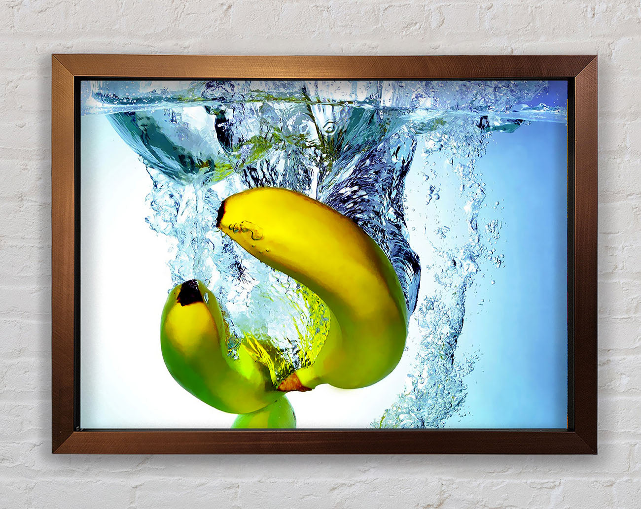 Banana Splash Framed Wall Art