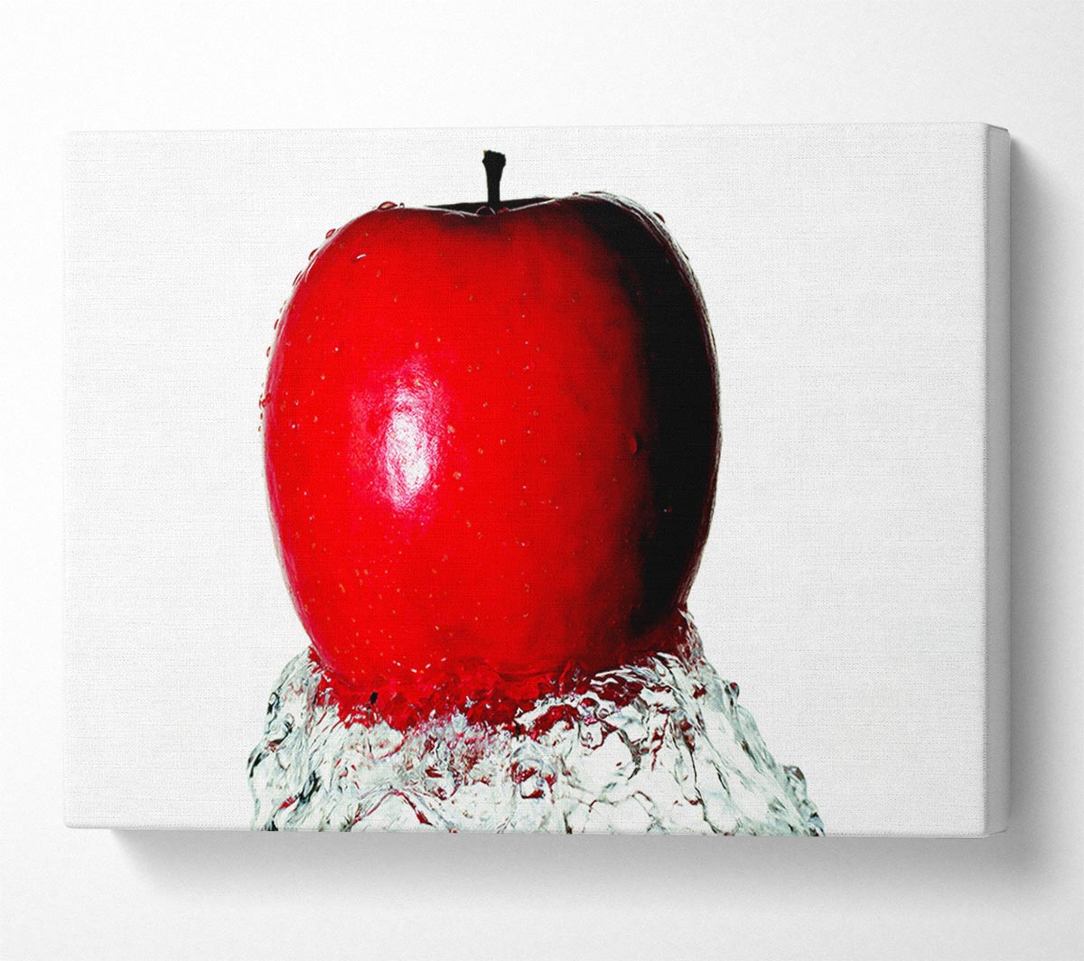 Red Apple Wave Canvas Wall Art