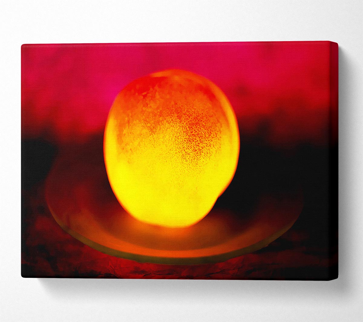 Peach Glow Canvas Wall Art
