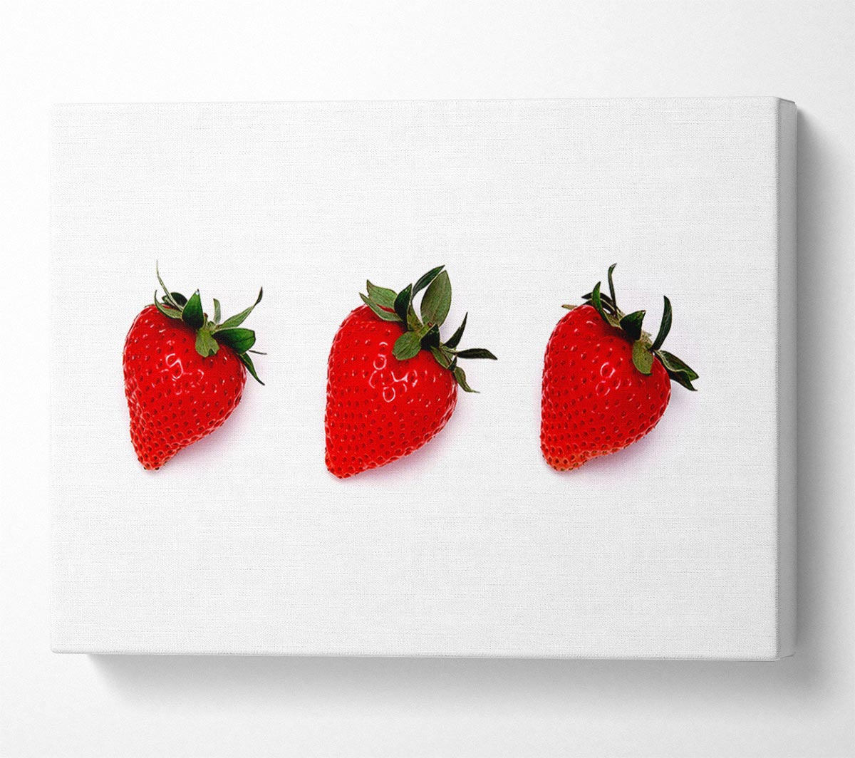 Trio Of Strawberrys Canvas Wall Art