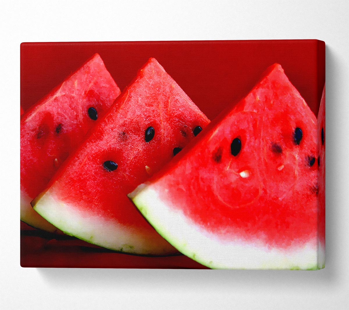 Melon Wedges Canvas Wall Art