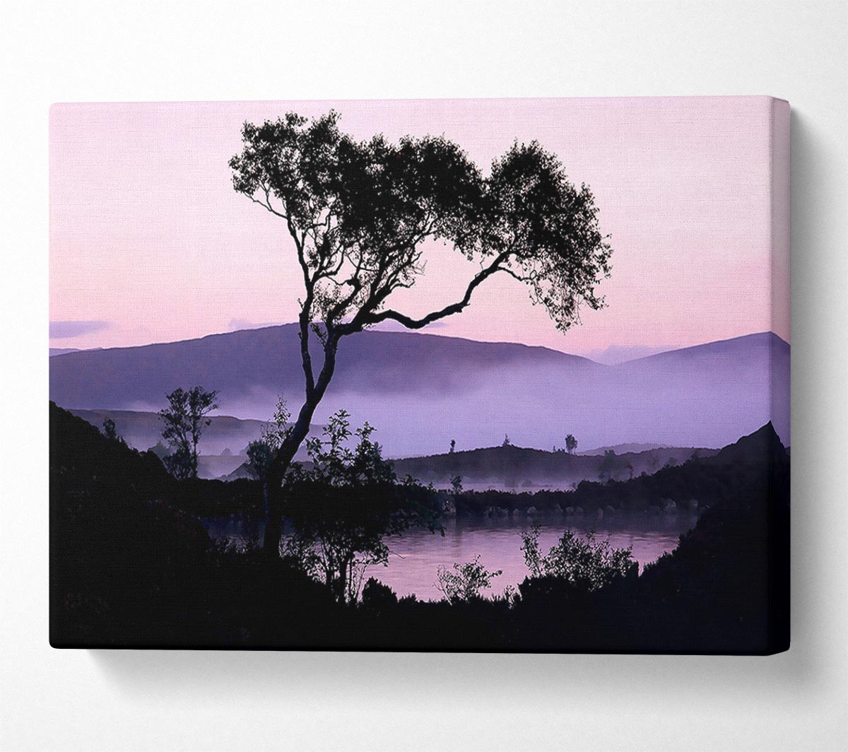 Lakeside Tree Canvas Wall Art
